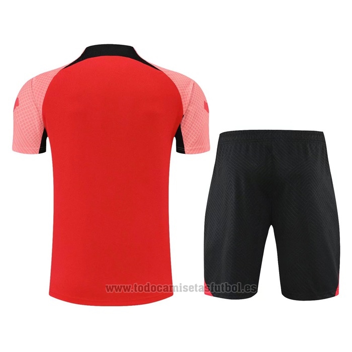 Chandal del Liverpool Manga Corta 2022-2023 Rojo - Pantalon Corto